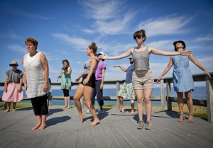 Languages of Nature Languages of Art; site specific structured improve dance performance; Marconi Beach, Wellfleet, MA